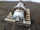 Used Chemineer Shell & Tube Heat Exchanger Static Mixer, Approximate 50 Square Feet, Horizontal. 304 Stainless steel shell rated 150 psi at 100 degrees F. (64) 1