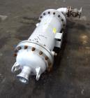 Used Chemineer Shell & Tube Heat Exchanger Static Mixer, Approximate 50 Square Feet, Vertical. 304 Stainless steel shell rated 150 psi at 100 degrees F. (64) 1