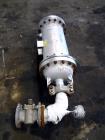 Used Chemineer Shell & Tube Heat Exchanger Static Mixer, Approximate 50 Square Feet, Vertical. 304 Stainless steel shell rated 150 psi at 100 degrees F. (64) 1