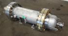 Used Chemineer Shell & Tube Heat Exchanger Static Mixer, Approximate 50 Square Feet, Horizontal. 304 Stainless steel shell rated 150 psi at -20 to 100 degrees F. (64) 1