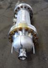 Used Chemineer Shell & Tube Heat Exchanger Static Mixer, Approximate 50 Square Feet, Horizontal. 304 Stainless steel shell rated 150 psi at -20 to 100 degrees F. (64) 1