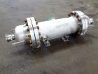 Used Chemineer Shell & Tube Heat Exchanger Static Mixer, Approximate 50 Square Feet, Horizontal. 304 Stainless steel shell rated 150 psi at -20 to 100 degrees F. (64) 1