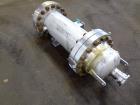 Used Chemineer Shell & Tube Heat Exchanger Static Mixer, Approximate 50 Square Feet, Horizontal. 304 Stainless steel shell rated 150 psi at -20 to 100 degrees F. (64) 1