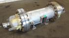 Used Chemineer Shell & Tube Heat Exchanger Static Mixer, Approximate 50 Square Feet, Horizontal. 304 Stainless steel shell rated 150 psi at -20 to 100 degrees F. (64) 1