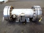Used Chemineer Shell & Tube Heat Exchanger Static Mixer, Approximate 50 Square Feet, Type 12-32 BEM, Horizontal / Vertical. 304 Stainless steel shell rated 150 psi at -20 to 100 degrees F. (64) 1