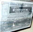 Used Chemineer/ Kenics High Efficiency Shell and Tube Heat Exchanger, 22 square feet, horizontal, model 4-78 BEM, KMR style. 304 stainless steel rated 125 psi at 250 deg F. (26) 1/2