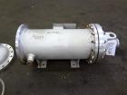 Used Chemineer Shell & Tube Heat Exchanger, 35 Square Feet, Horizontal. 304 Stainless steel shell rated 150 psi at -20 to 100 degrees F. (64) 1