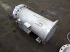 Used Chemineer Shell & Tube Heat Exchanger, 35 Square Feet, Horizontal. 304 Stainless steel shell rated 150 psi at -20 to 100 degrees F. (64) 1