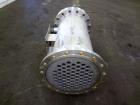 Used Chemineer Shell & Tube Heat Exchanger, 35 Square Feet, Horizontal. 304 Stainless steel shell rated 150 psi at -20 to 100 degrees F. (64) 1