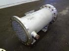 Used Chemineer Shell & Tube Heat Exchanger, 35 Square Feet, Horizontal. 304 Stainless steel shell rated 150 psi at -20 to 100 degrees F. (64) 1