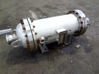 Used Chemineer Shell & Tube Heat Exchanger Static Mixer, Approximate 50 Square Feet, Horizontal. Stainless steel shell rated 150 psi at 100 degrees F, stainless steel tubes rated 300 psi 100 degrees ...