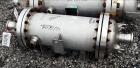 Used Chemineer Shell & Tube Heat Exchanger, 38 Square Feet, Horizontal. 304 Stainless steel shell rated 150 psi at 100 degrees F. (64) 1