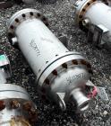 Used Chemineer Shell & Tube Heat Exchanger, 38 Square Feet, Horizontal. 304 Stainless steel shell rated 150 psi at 100 degrees F. (64) 1