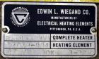 Used Chromalox Circulation Heater, Model GCH-45903VXX. 90 Kw, 3/460 volt. Designed for steam, gas, and air heating. Heating element model 52079-004. Includes a control panel. Mounted on a carbon stee...