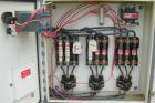Used Chromalox Circulation Heater, Model NWH-180015SSXX. 3/480 volt, 100 kw. Designed for clean water applications. Model TMSS-18100XX coils. Includes a control panel.
