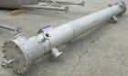 Used Dedert Shell and Tube Heat Flash Condenser, approximately 357 square feet, vertical. 316L stainless steel shell rated 100/-15 psi at 250 deg F, (97) 1
