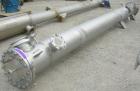 Used Dedert Shell & Tube Heat Flash Condenser, approximately 357 square feet, vertical. 316L Stainless steel shell rated 100/-15 psi at 250 deg F, (97) 1'' diameter x 15' long 316L stainless steel tu...