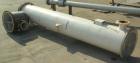 Used Doyle and Roth 4 Pass Shell and Tube Heat Exchanger, 478 square feet, vertical. Carbon steel shell rated 100 psi at –20 to 170 degrees F. (244) 3/4