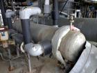 Used- Doyle and Roth Shell and Tube Heat Exchanger, 986 sq. ft. 304 stainless steel shell, tubes, tube sheets and bonnets. R...