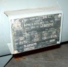 Used: Doyle and Roth shell and tube heat exchanger, 98 square feet, vertical. Carbon steel shell rated 100 psi at 100 deg.f., (126) 3/4