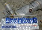 Used Doyle And Roth U Tube Heat Exchanger, approximately 10 square feet, vertical. 316L stainless steel shell rated FV/75 psi at 325 deg.f., (20) 3/4