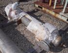 Used Doyle And Roth Shell And Tube Heat Exchanger, 31 square feet, vertical. Carbon steel shell rated 125 psi at 375 deg.f., (40) 3/4