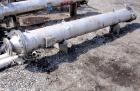 Used Doyle and Roth Shell and Tube Heat Exchanger, 247 square feet, horizontal. Hastelloy C276 tubes, tube sheets, heads and bonnets with (126) 3/4