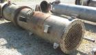 Used Doyle and Roth Single Pass Shell and Tube Heat Exchanger, 969 square feet, horizontal. 316L Stainless steel shell with expansion ring rated 50 psi at –20 to 350 degrees F. (247) 1-1/4