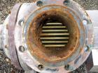 Used Doyle & Roth Shell And Tube Heat Exchanger, 123 Square Feet, Vertical. Carbon steel shell rated 150 psi at –20/350 deg.f., (126) 3/4