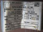 Used Doyle & Roth Shell And Tube Heat Exchanger, 342 Square Feet, Vertical. Carbon steel shell rated 75 psi at –20/400 deg.f., (187) 1'' Diameter x 7' long 317L stainless steel tubes rated FV/75 psi ...