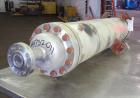Used Doyle and Roth Single Pass Shell & Tube Heat Exchanger, 48 Square Feet, Vertical. Carbon steel shell rated 125 psi/Full Vacuum at -20 to 400 degrees F. (55) 3/4” Diameter x 54” long 316L stainle...