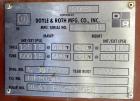 Used Doyle and Roth Single Pass Shell & Tube Heat Exchanger, 48 Square Feet, Vertical. Carbon steel shell rated 125 psi/Full Vacuum at -20 to 400 degrees F. (55) 3/4” Diameter x 54” long 316L stainle...