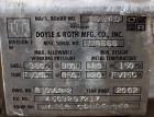 Used Doyle & Roth Shell & Tube Heat Exchanger, 197 Square Feet, Horizontal.
