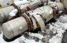 Used Doyle & Roth Shell & Tube Heat Exchanger, Horizontal. Approximate 158.7 Square Feet. Carbon steel shell rated 150 psi/FV at -20 to 400 degrees F. (202) 304 Stainless steel 3/4