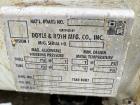Used Doyle & Roth Shell & Tube Heat Exchanger, Horizontal. Approximate 1,115 Square Feet. Carbon steel shell rated 150 psi at -20 to 150 degrees F. (568) 304 Stainless steel 3/4