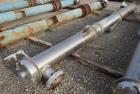 Used Enerquip Single Shell & Tube Heat Exchanger, 573 Square Feet, Model BEMV, 304L Stainless Steel, Vertical. 304L Stainless steel shell rated 150 psi at -20 to 375 degrees F. (394) 3/8