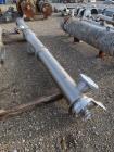 Used Enerquip Single Shell & Tube Heat Exchanger, 573 Square Feet, Model BEMV, 304L Stainless Steel, Vertical. 304L Stainless steel shell rated 150 psi at -20 to 375 degrees F. (394) 3/8