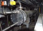 Used Enerquip U Tube Shell & Tube Heat Exchanger, Approximately 500 Square Feet, Model BEUB, Stainless Steel, Horizontal. 304L Stainless steel shell rated 150 psi at -20 to 300 degrees F. (218) 1/2