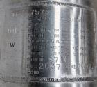 Unused- Enerquip Shell & Tube Heat Exchanger, Stainless Steel, Vertical. Approximate 132 square feet. 304L Stainless steel shell rated 150 psi at -20 to 375 degrees F. (126) 316L Stainless steel stra...