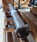 Used- Enerquip Shell & Tube Heat Exchanger, Stainless Steel, Vertical