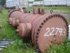 Unused-UNUSED: Foster Wheeler heat exchanger, 1871 square feet, vertical. Carbon steel shell and heads. 304 stainless steel tubes, tube sheet. 1695 tubes x 5/8