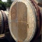 Used Gaston County Dyeing Machine Multiple Pass Shell and Tube Heat Exchanger. Approximate 4550 square feet, horizontal. 304L stainless steel shell rated 25psi/full vacuum at -20 to 250 degrees F. (1...