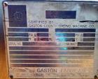 Used Gaston County Dyeing Machine Multiple Pass Shell and Tube Heat Exchanger. Approximate 4550 square feet, horizontal. 304L stainless steel shell rated 25psi/full vacuum at -20 to 250 degrees F. (1...