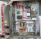 USED: Gaumer electrically heated circulation heater, 6 kW, inconel, vertical. Shell rated 150 psi at 250 deg F. (3) Elements, approximately 33