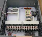 Used Gaumer Electrically Heated Circulation Heater, 225 kW, 304 Stainless Steel, Horizontal. Stainless shell rated 150 psi at 350 deg F. (12) Elements approximately 78