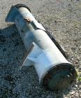 USED: Halberg six pass shell and tube heat exchanger, 157 square feet, horizontal. Carbon steel shell rated 6 bar (87 psi) at 100 deg C (212 deg F). (200) 1/2