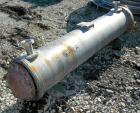 USED: Halberg Six Pass Shell and Tube Heat Exchanger, 157 square feet, horizontal. 2205 stainless steel shell rated 6 bar (87 psi). (200) 1/2