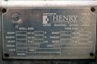 Used- Henry Technologies U Tube Shell & Tube Heat Exchanger