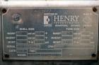 Used Henry Technologies U Tube Shell & Tube Heat Exchanger