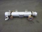 Used Hoffman Process Shell & Tube Heat Exchanger, 4.7 Square Feet, Horizontal.